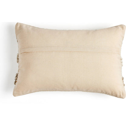 Textured Stripe Pillow by Four Hands in navy, natural, cream backing. Made from unique in a transitional style.