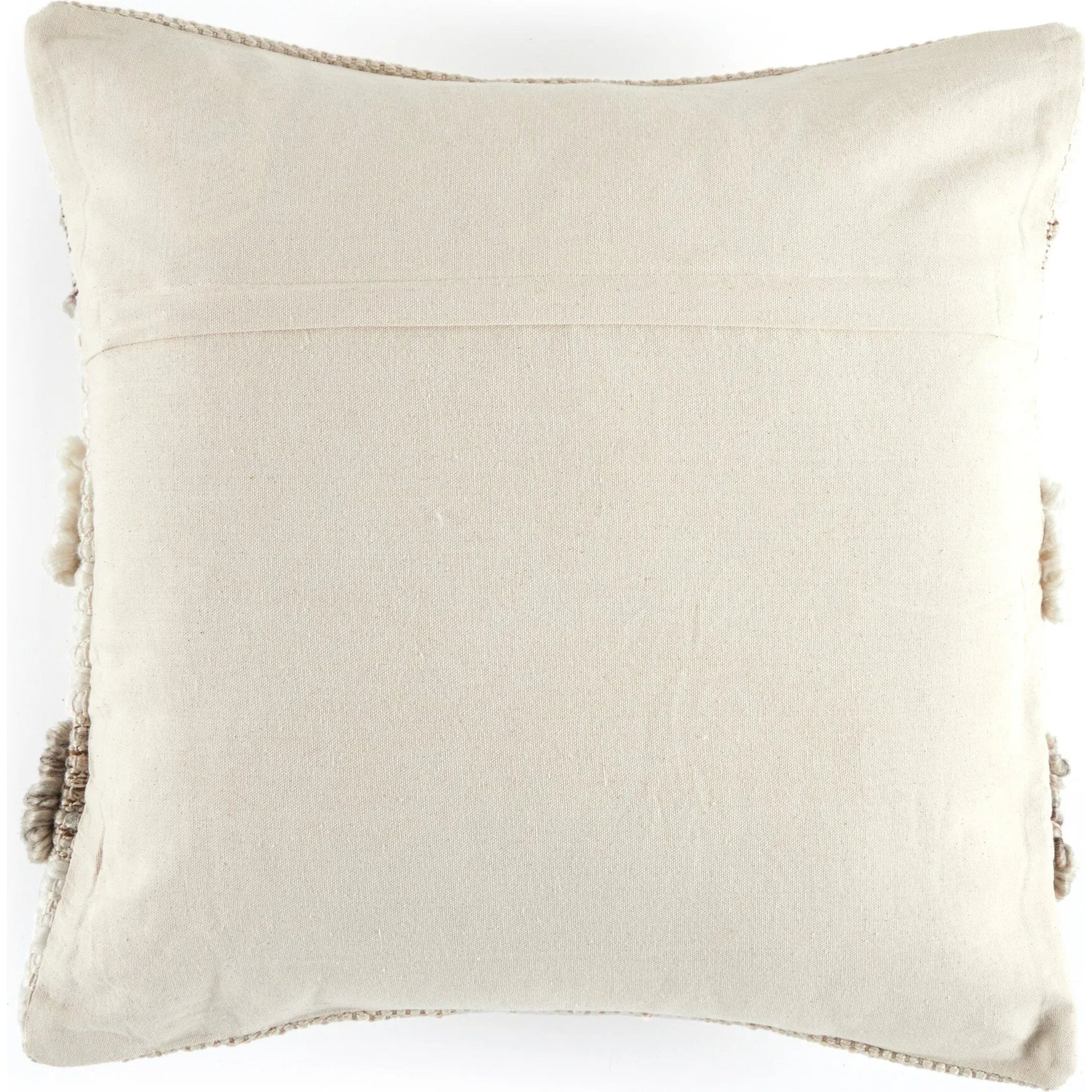 Textured Stripe Pillow by Four Hands in navy, natural, cream backing. Made from unique in a transitional style.
