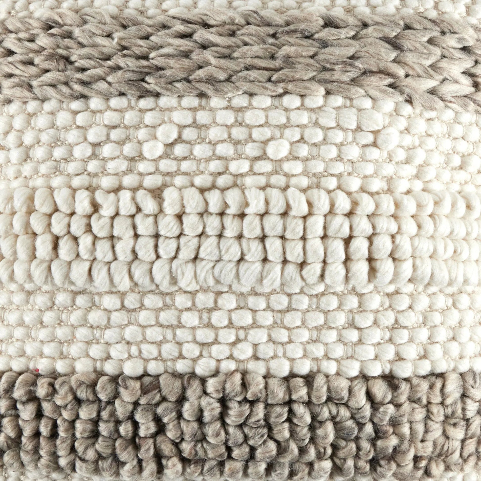 Textured Stripe Pillow by Four Hands in navy, natural, cream backing. Made from unique in a transitional style.