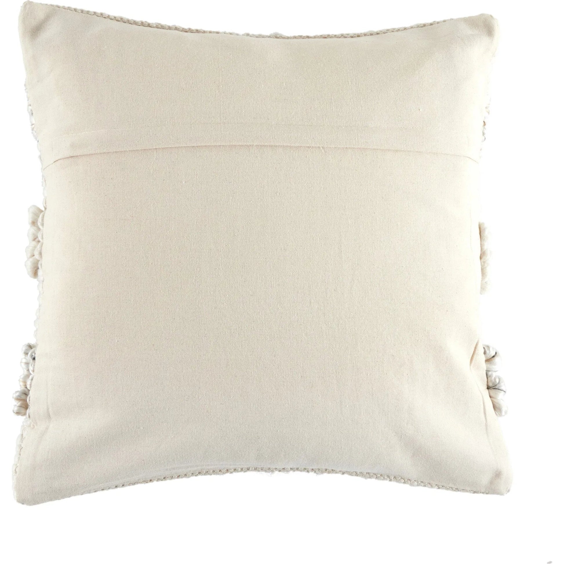 Textured Stripe Pillow by Four Hands in navy, natural, cream backing. Made from unique in a transitional style.
