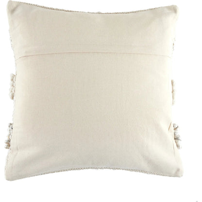 Textured Stripe Pillow by Four Hands in navy, natural, cream backing. Made from unique in a transitional style.