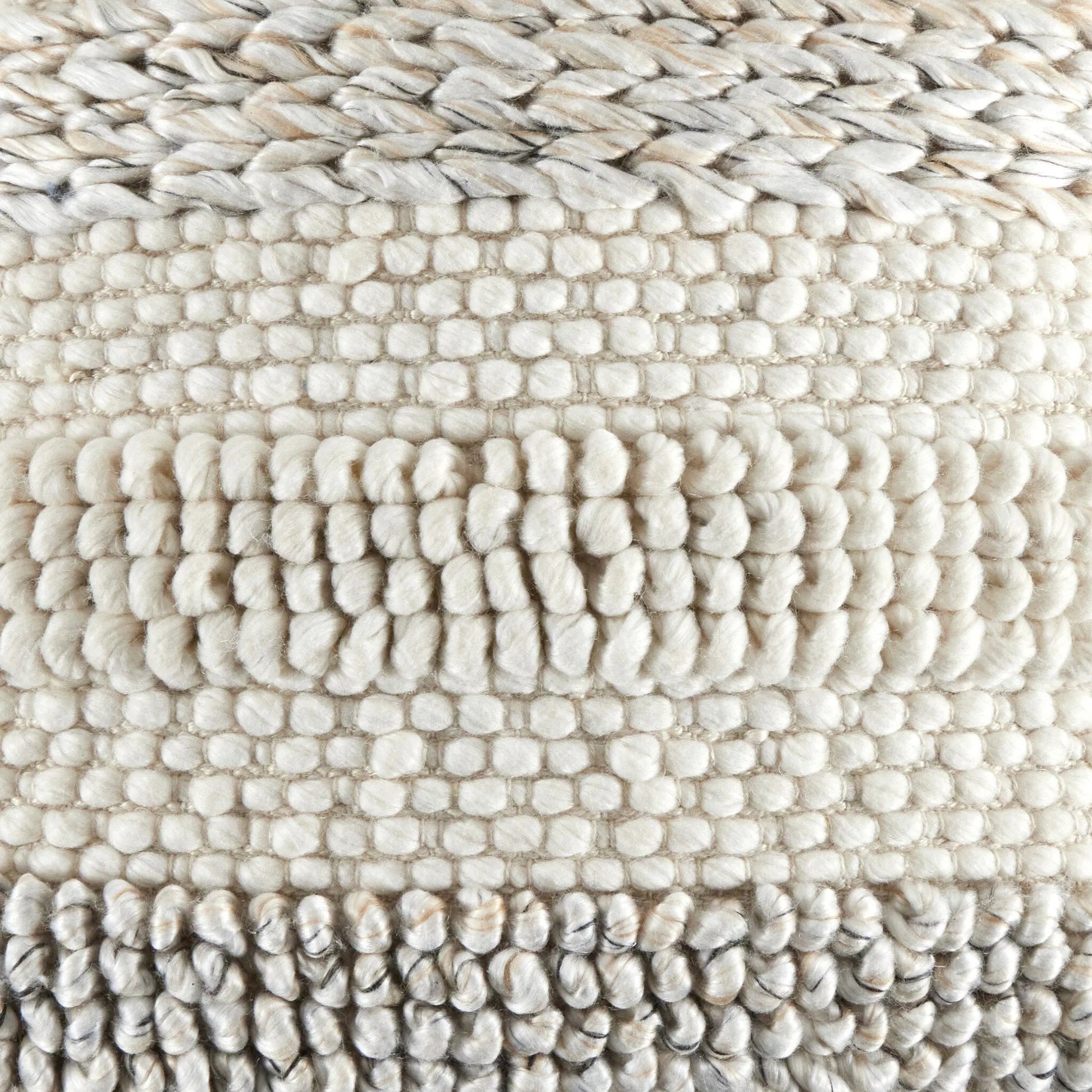 Textured Stripe Pillow by Four Hands in navy, natural, cream backing. Made from unique in a transitional style.