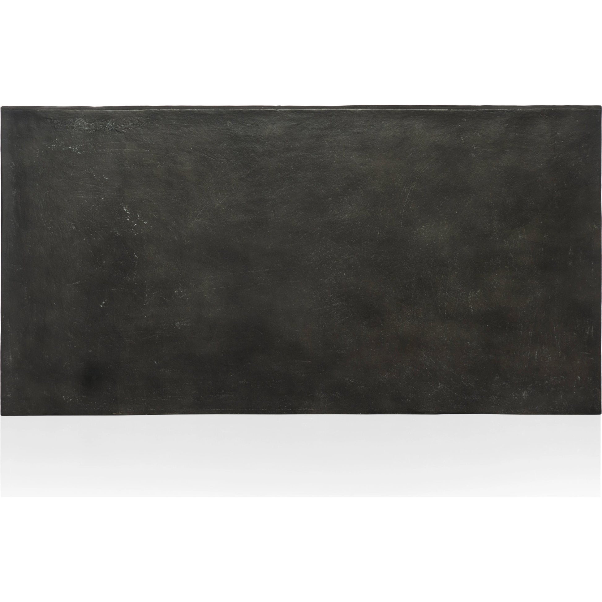 Terrell Outdoor Coffee Table by Four Hands in aged grey. Made from aluminum, engineered hardwood in a modern style.