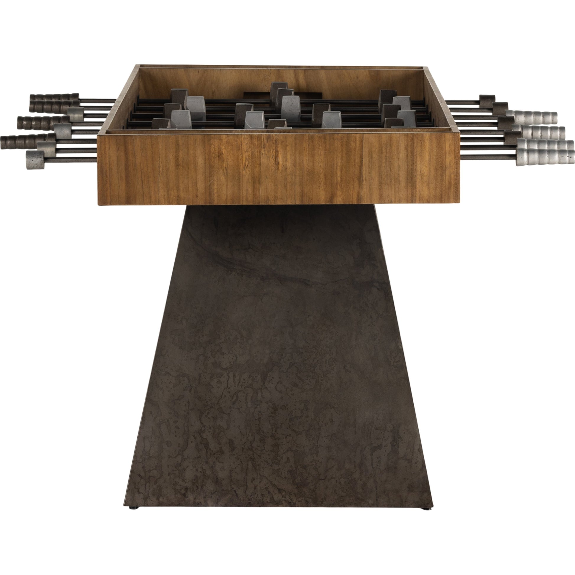 Foosball Table by Four Hands in natural brown guanacaste. Made from aluminum, iron in a modern style.