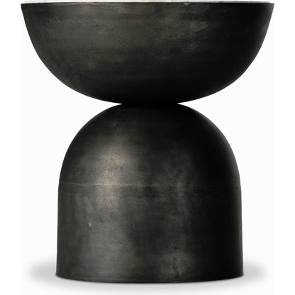 Corbett End Table by Four Hands. Made from solid marble, aluminum, engineered hardwood in a modern style.
