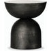 Corbett End Table by Four Hands. Made from solid marble, aluminum, engineered hardwood in a modern style.