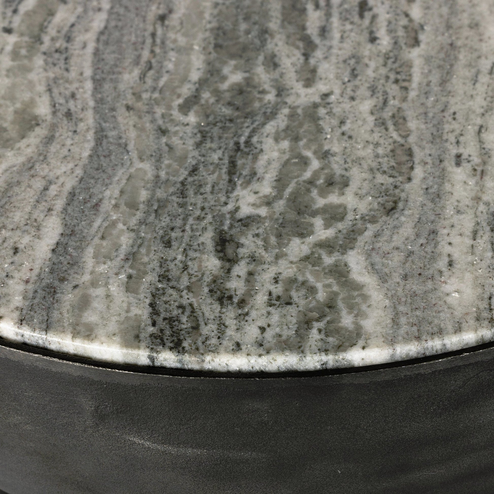 Corbett End Table by Four Hands. Made from solid marble, aluminum, engineered hardwood in a modern style.