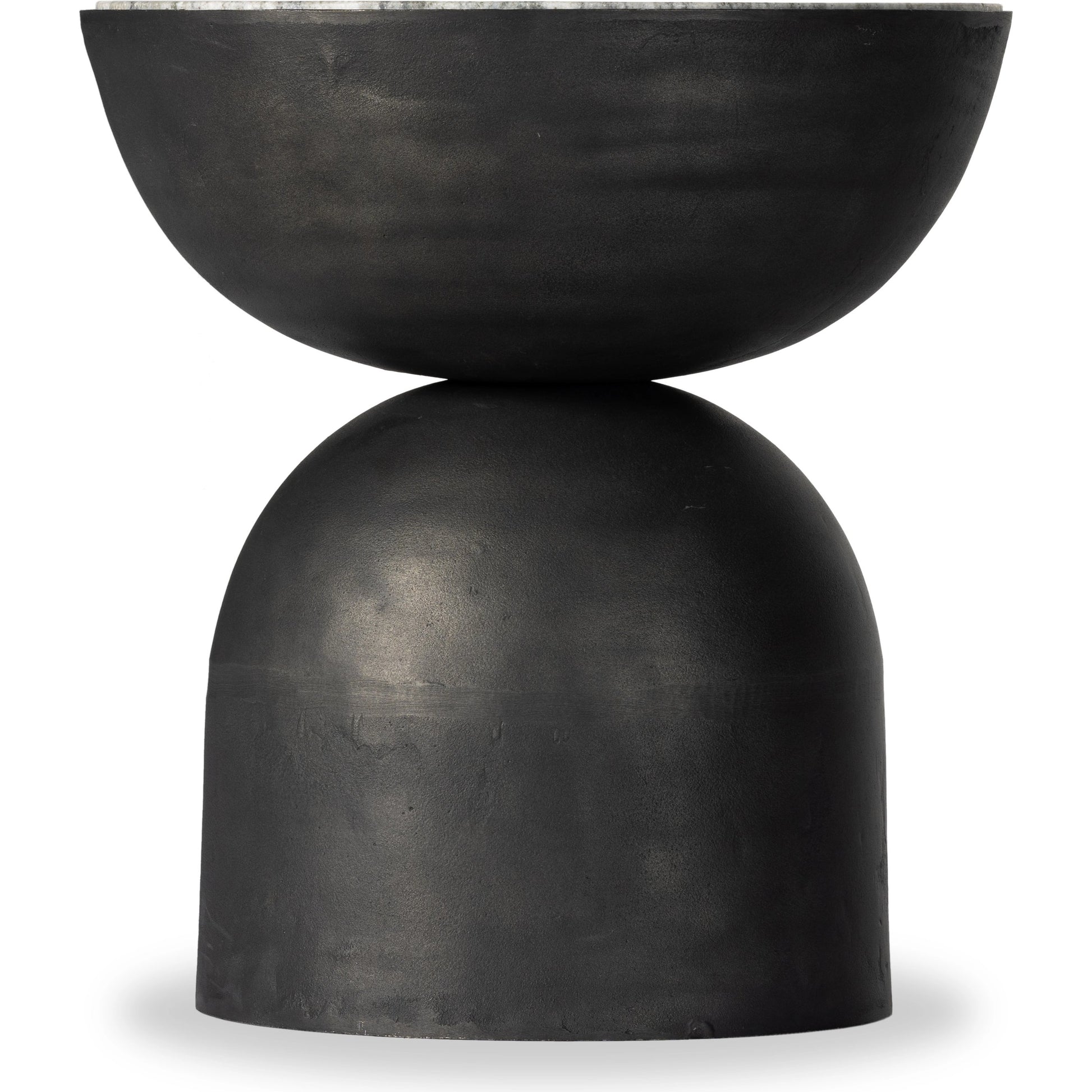 Corbett End Table by Four Hands. Made from solid marble, aluminum, engineered hardwood in a modern style.
