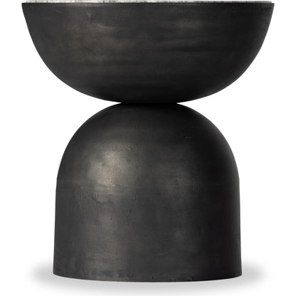 Corbett End Table by Four Hands. Made from solid marble, aluminum, engineered hardwood in a modern style.