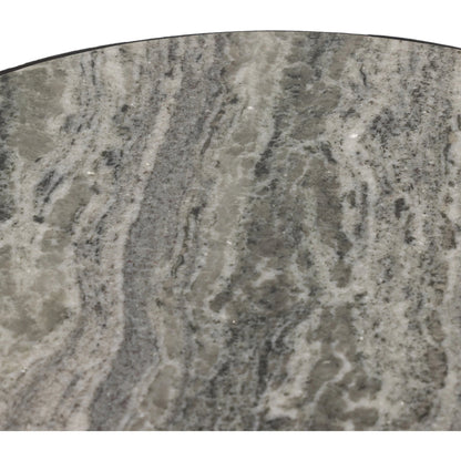 Corbett End Table by Four Hands. Made from solid marble, aluminum, engineered hardwood in a modern style.