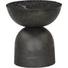 Polished Black Marble, Hammered Grey