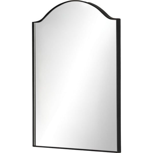 Jacques I Mirror by Four Hands in gunmetal. Made from iron, engineered hardwood, mirror in a modern style.