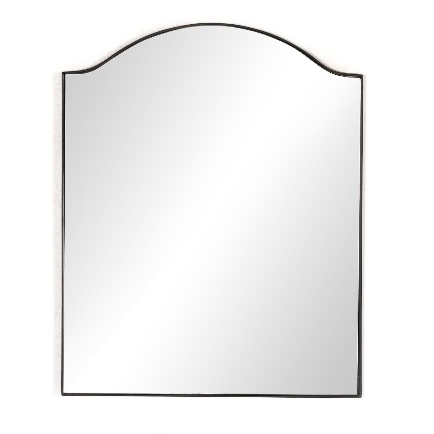 002 SI-1901364 | Additional Silo | Jacques I Mirror by Four Hands in gunmetal. Made from iron, engineered hardwood, mirror in a modern style.