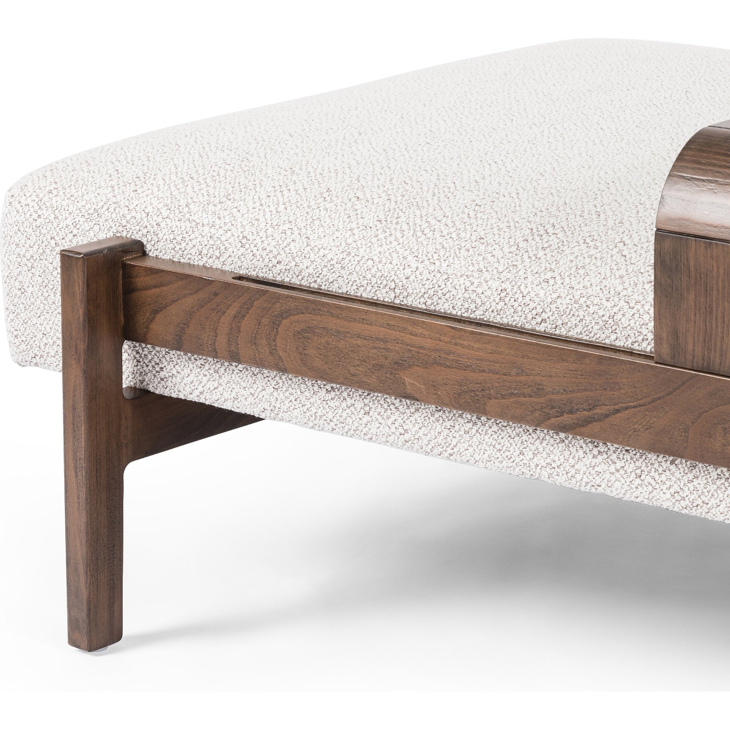 007 SI-1902490 | Additional Silo | Fawkes Ottoman by Four Hands in brunswick pebble, vintage sienna. Made from 97% polyester, 3% acrylic, solid beech in a modern style.