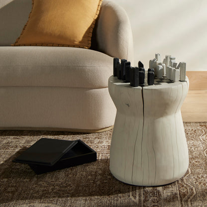 Chess Table by Four Hands. Made from solid mixed reclaimed wood, iron in a cottage & farmhouse style.