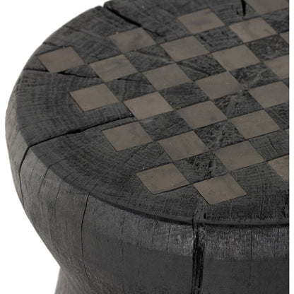 Chess Table by Four Hands. Made from solid mixed reclaimed wood, iron in a cottage & farmhouse style.