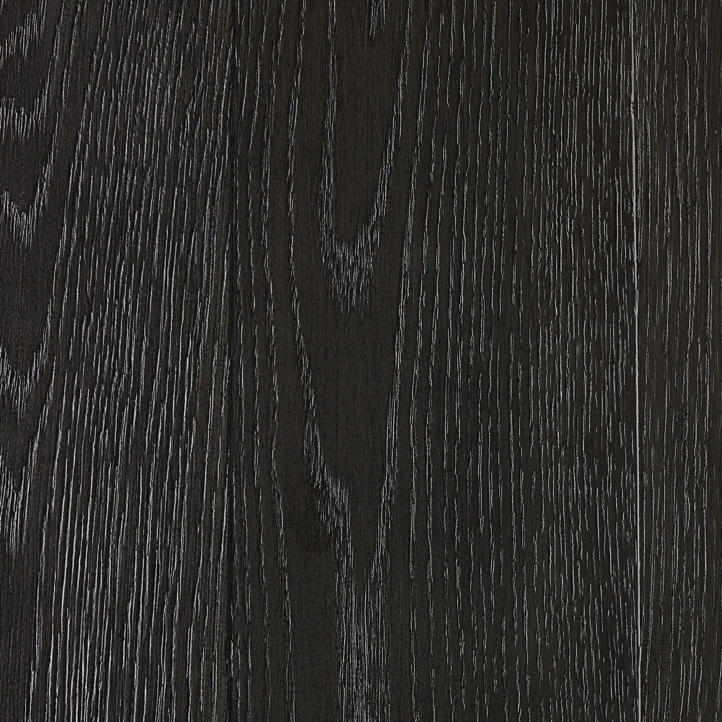 004 SI-2635336 | Closeup | Munich Dining Table by Four Hands in ebony oak veneer, ebony oak thin veneer, ebony parawood. Made from thick oak veneer, solid parawood in a unique style.