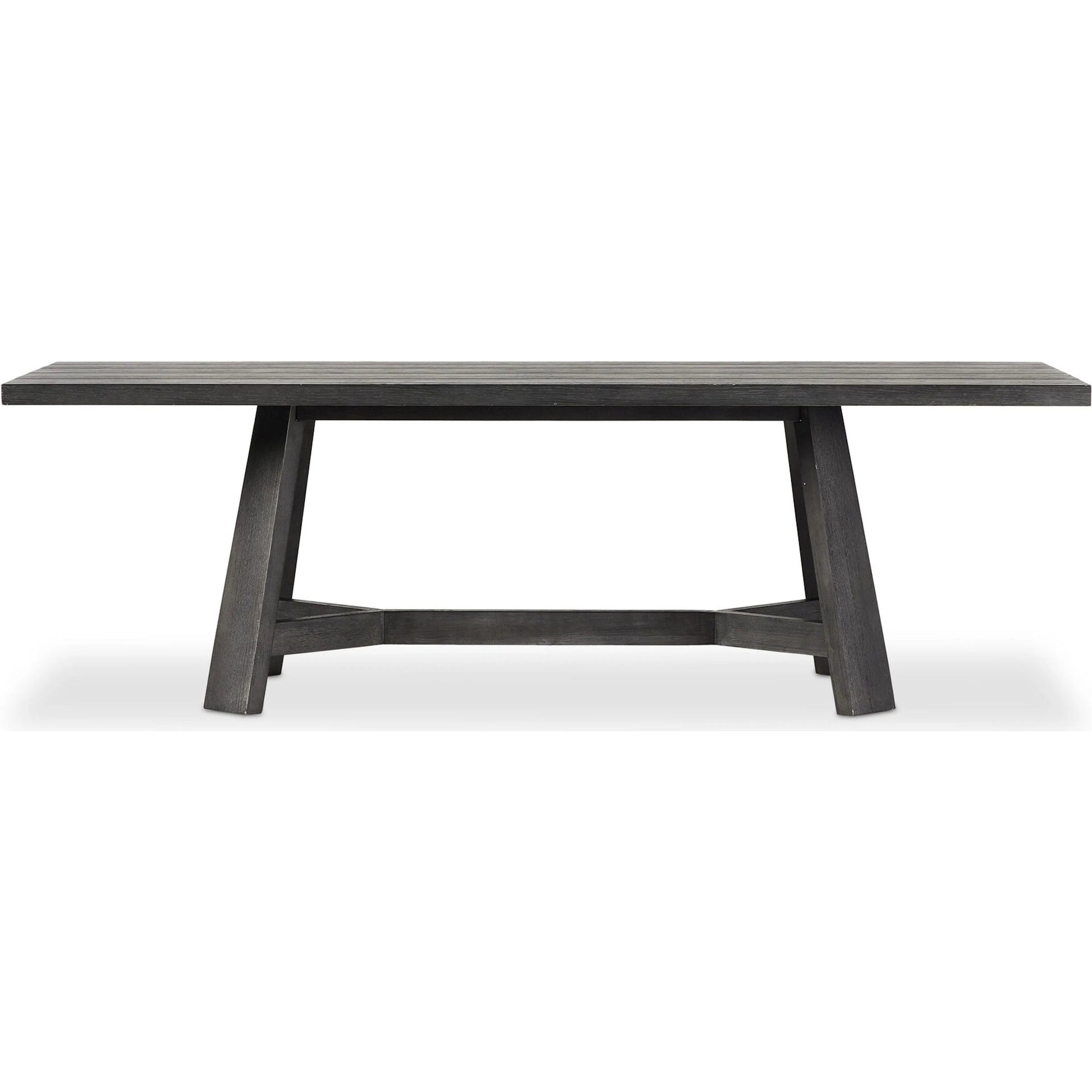 Munich Dining Table by Four Hands in ebony oak veneer, ebony oak thin veneer, ebony parawood. Made from thick oak veneer, solid parawood in a unique style.