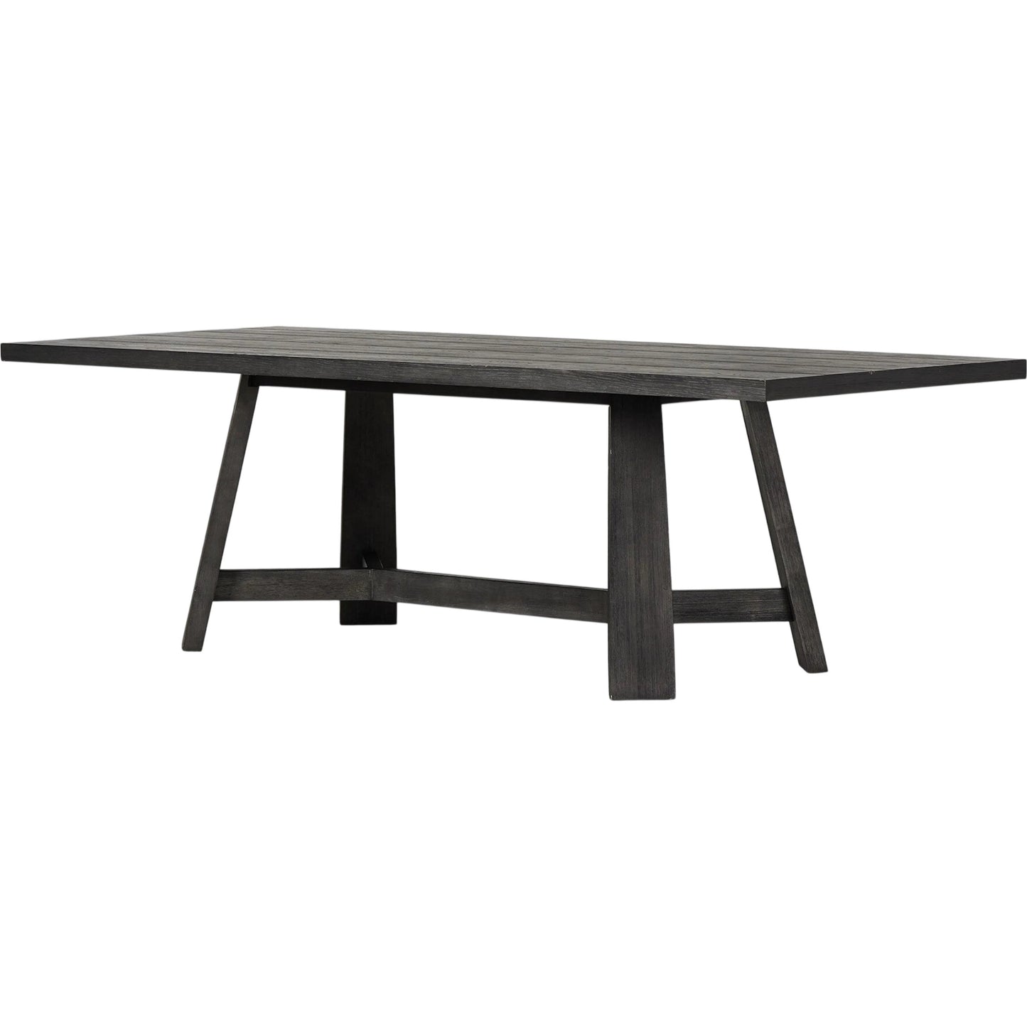 012 SI-2635336 | Primary Silo | Munich Dining Table by Four Hands in ebony oak veneer, ebony oak thin veneer, ebony parawood. Made from thick oak veneer, solid parawood in a unique style.