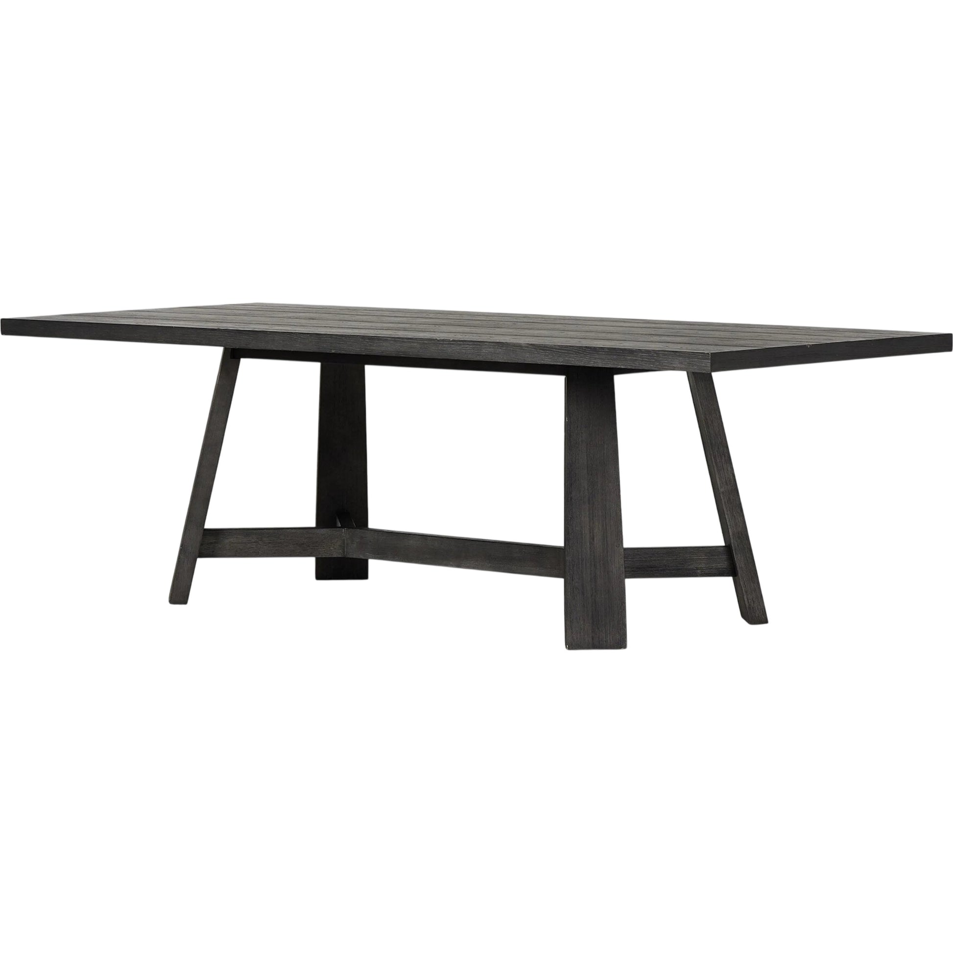 Munich Dining Table by Four Hands in ebony oak veneer, ebony oak thin veneer, ebony parawood. Made from thick oak veneer, solid parawood in a unique style.