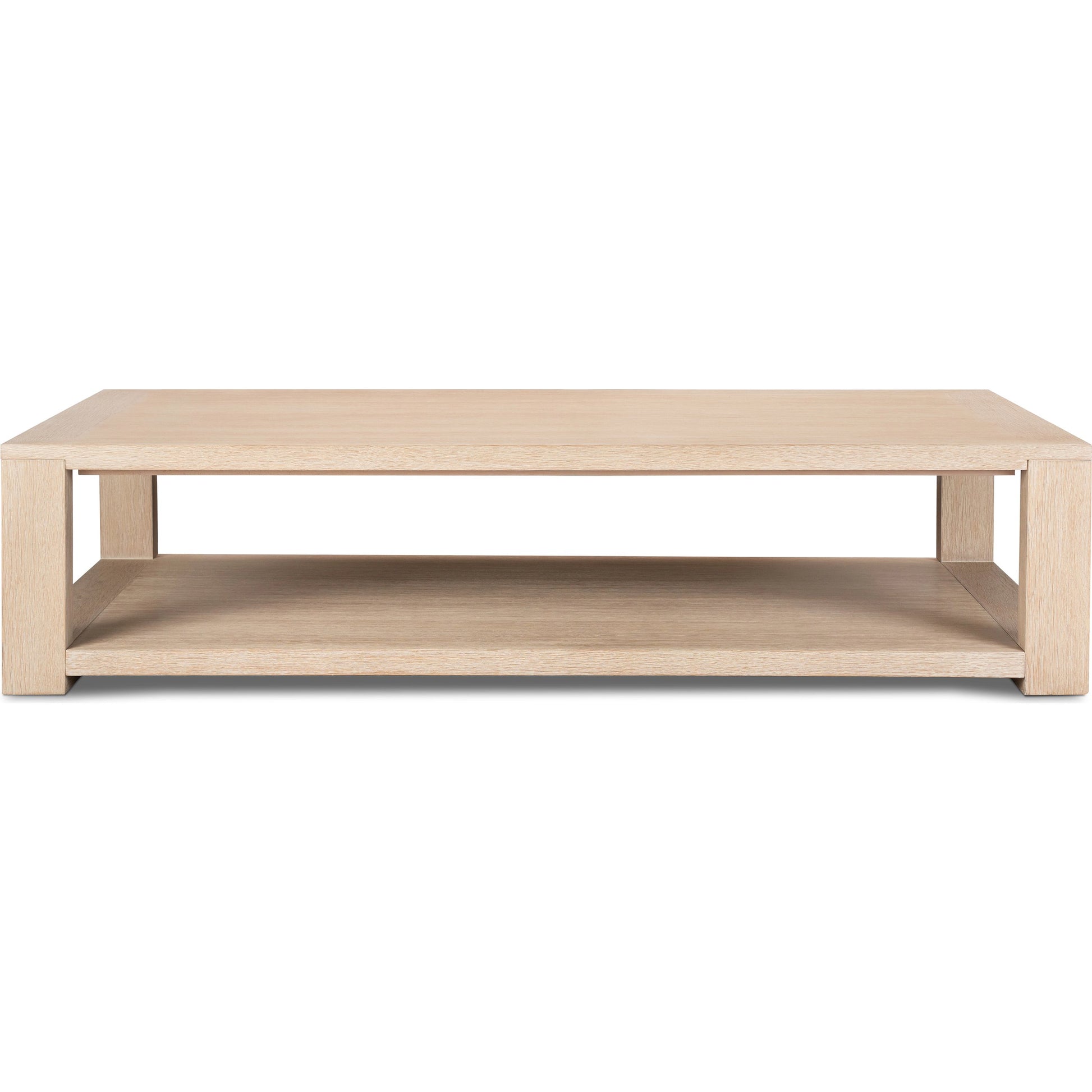 Thomas Coffee Table by Four Hands in bleached oak. Made from solid oak, oak veneer in a modern style.