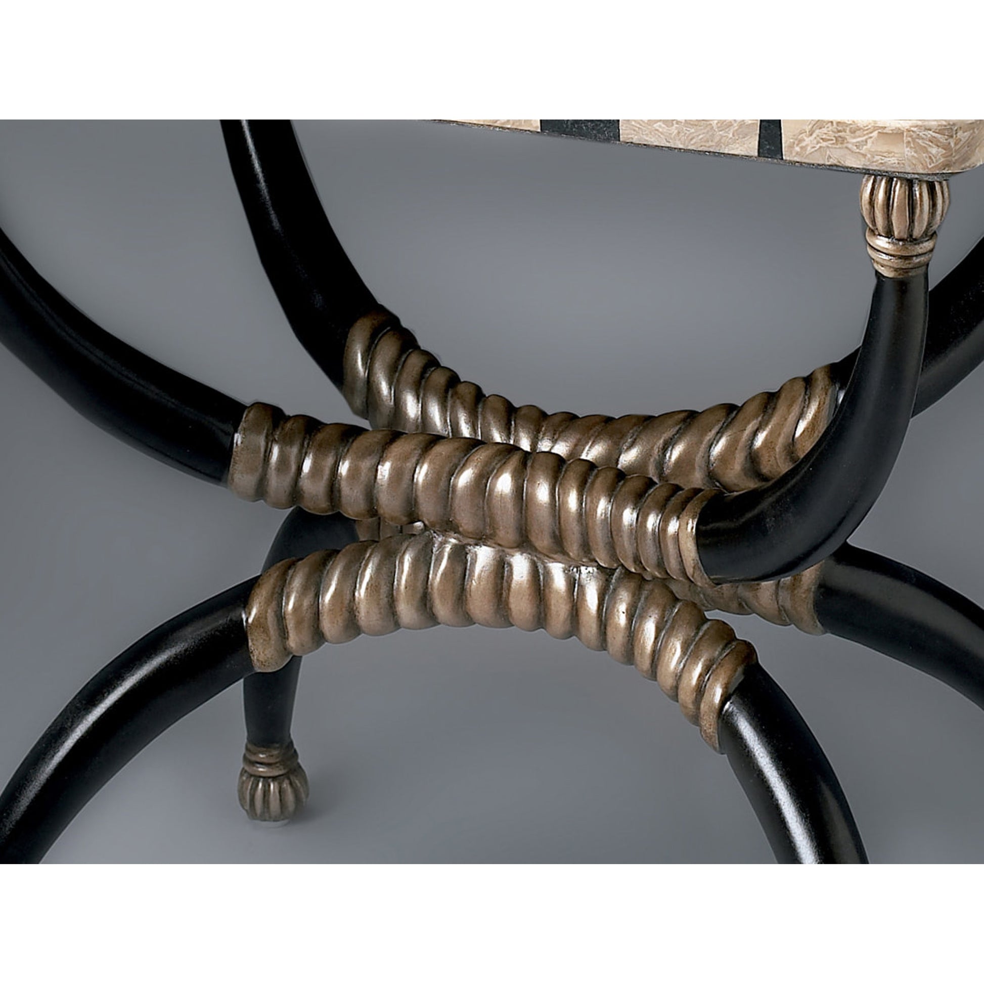 Zebra Accent Table by Butler Specialty Company in multi-color and heritage. Made from resin, fossil stone in a eclectic & global style.