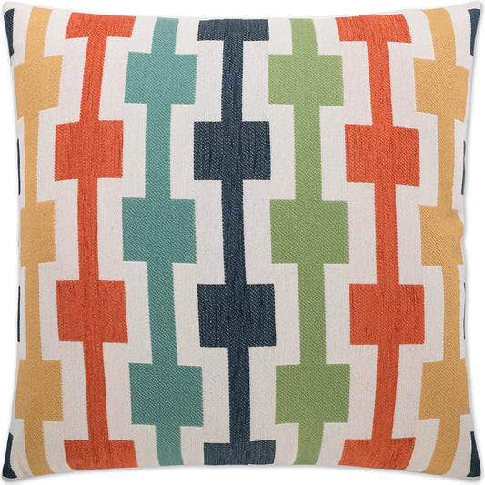 Hopscotch Pillow by DV Kap Home. Made from 20% acrylic, 51% cotton, 29% polyester in a eclectic & global style.