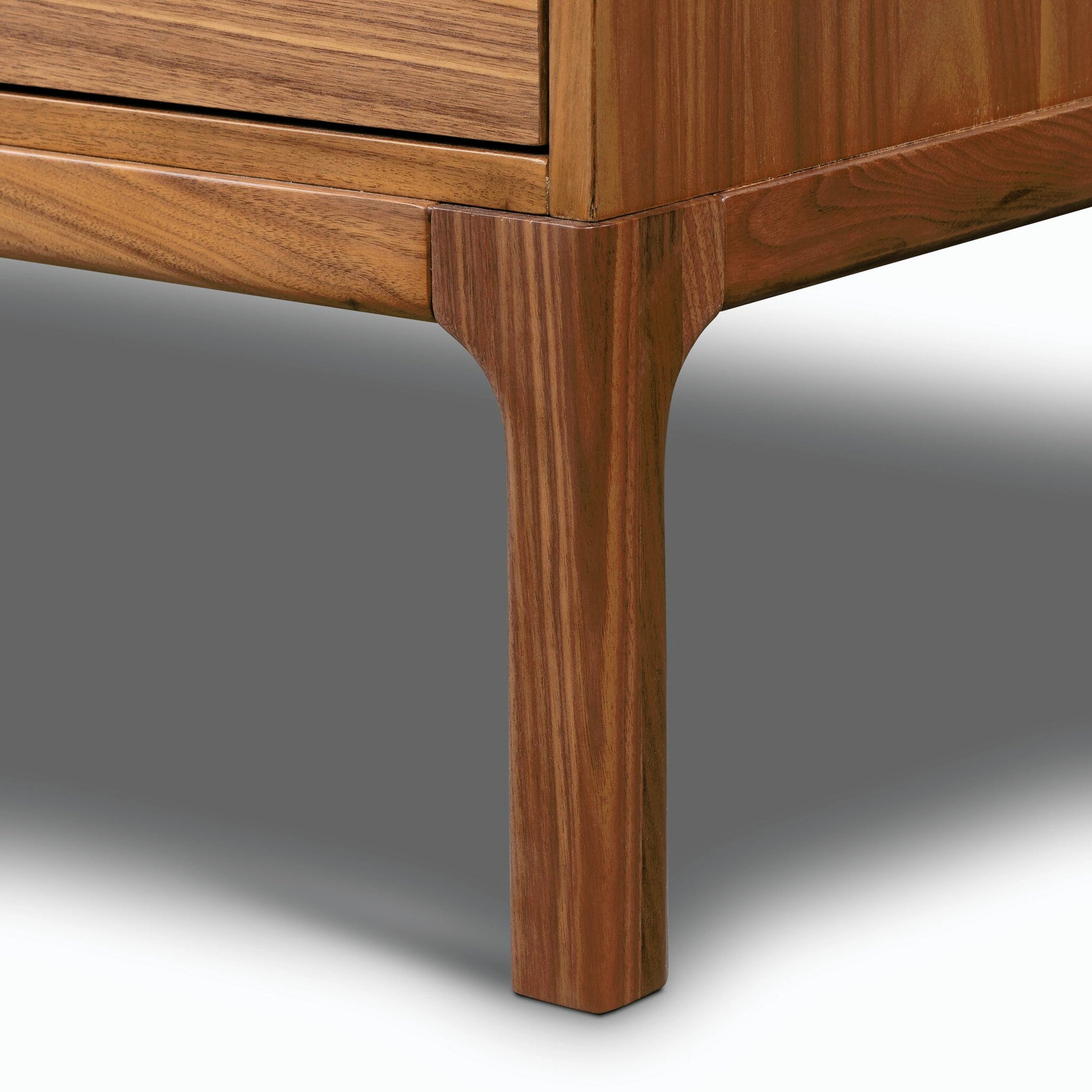 Arturo 6 Drawer Dresser by Four Hands in natural walnut. Made from walnut veneer, solid walnut in a modern style.