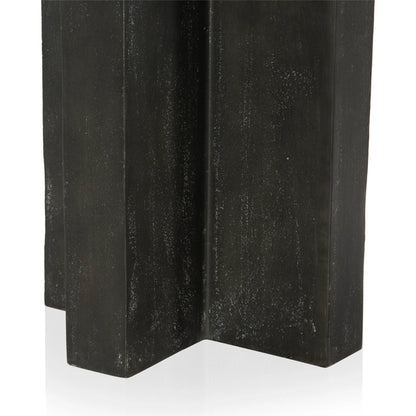 Terrell Outdoor End Table by Four Hands. Made from aluminum, engineered hardwood in a modern style.