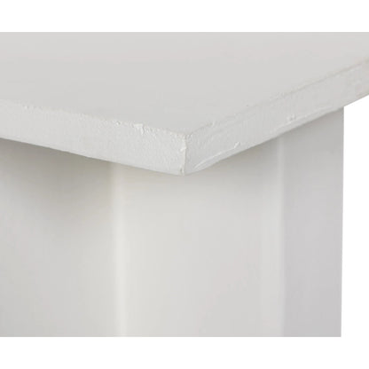 Terrell Outdoor End Table by Four Hands. Made from aluminum, engineered hardwood in a modern style.