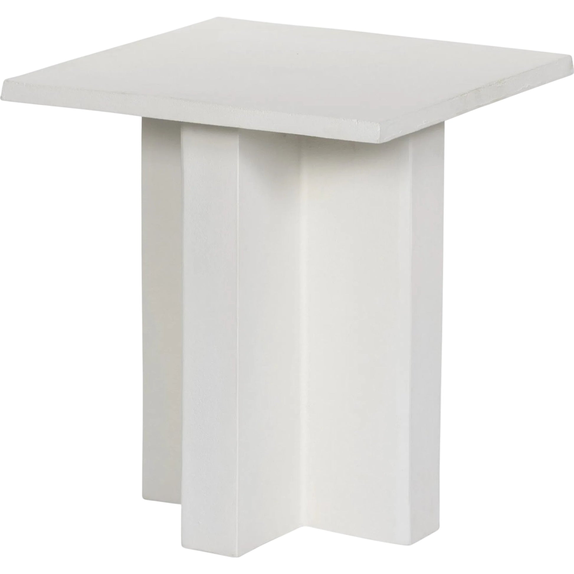 Terrell Outdoor End Table by Four Hands. Made from aluminum, engineered hardwood in a modern style.