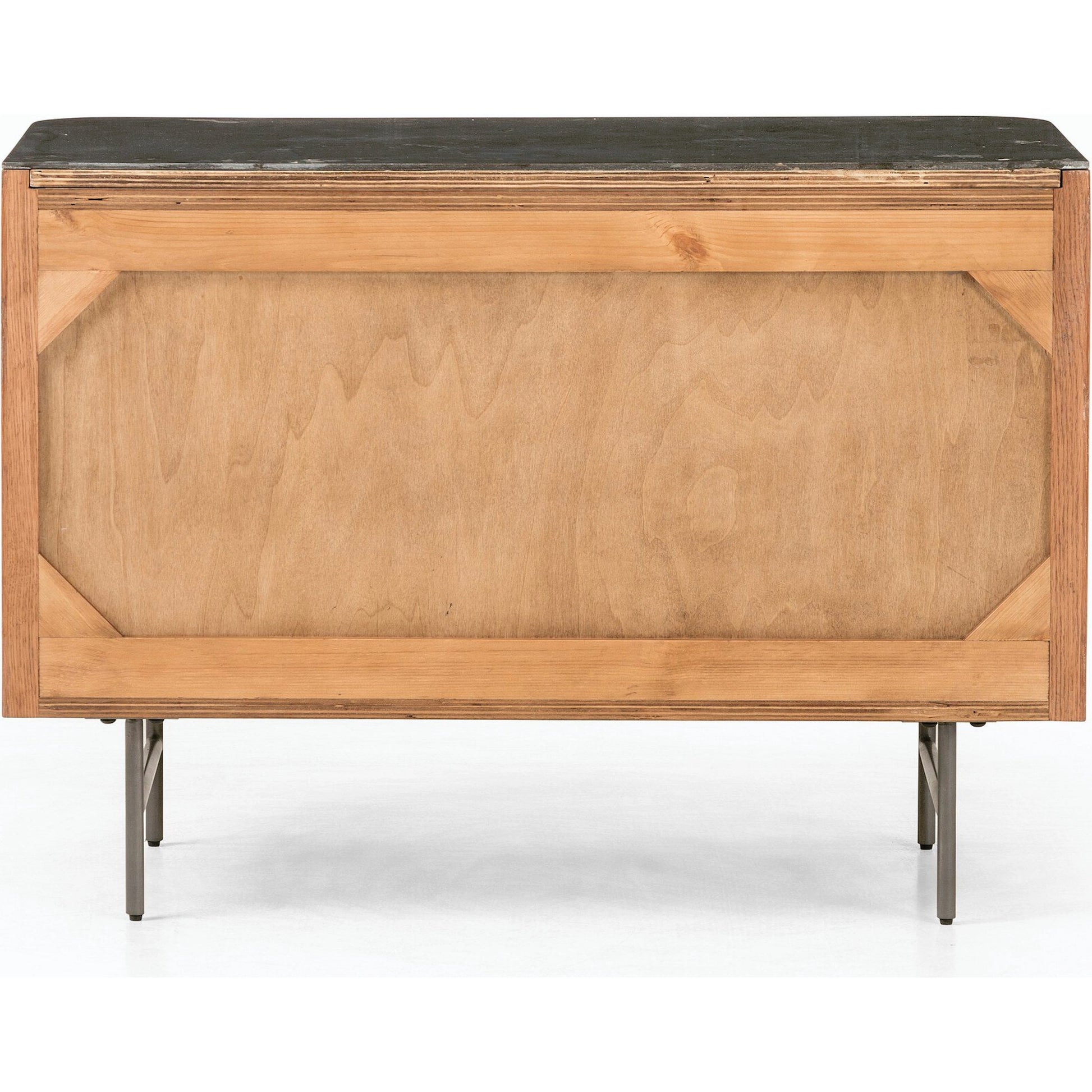 Fletcher Large Nightstand by Four Hands. Made from bluestone, solid oak, iron in a modern style.