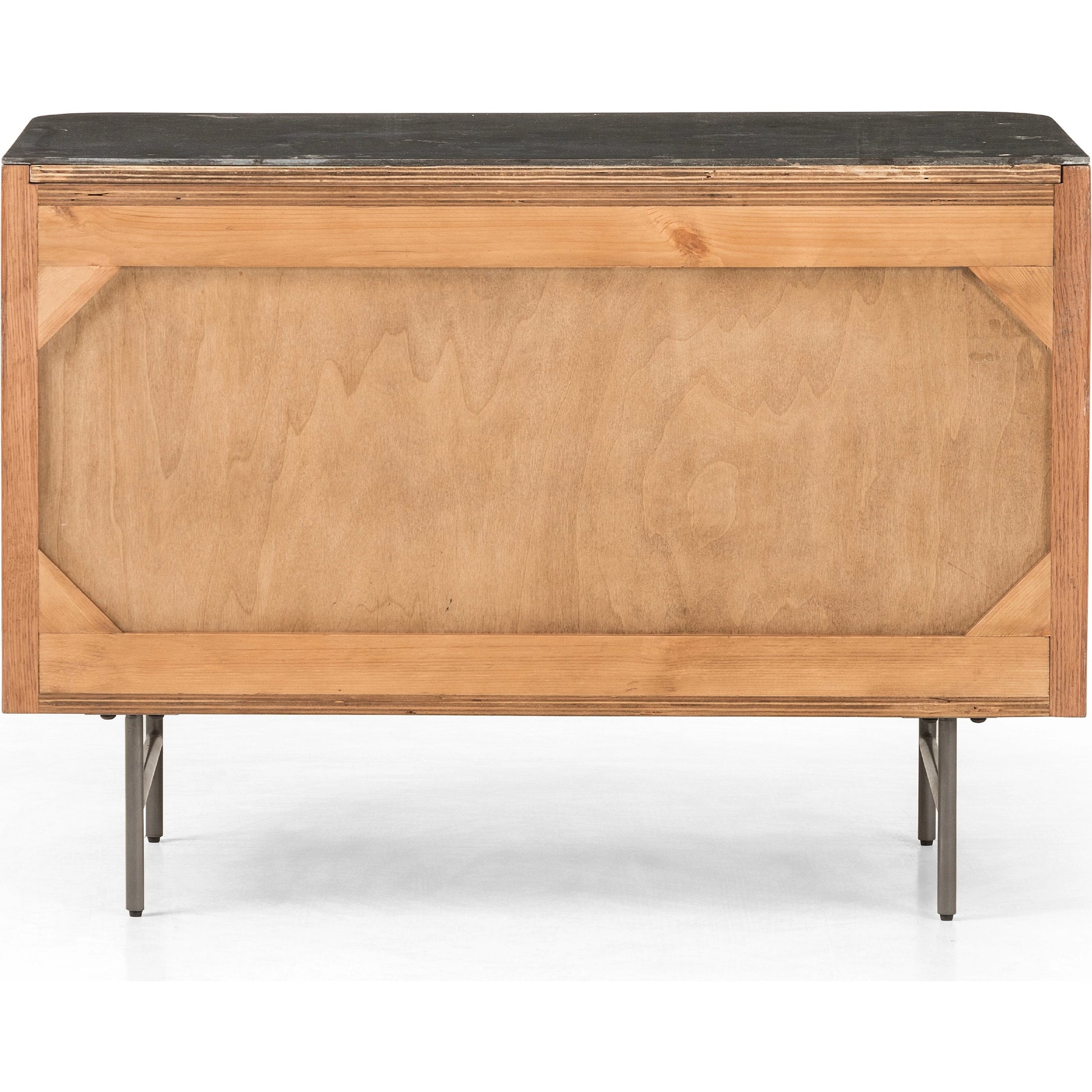 Fletcher Large Nightstand by Four Hands. Made from bluestone, solid oak, iron in a modern style.