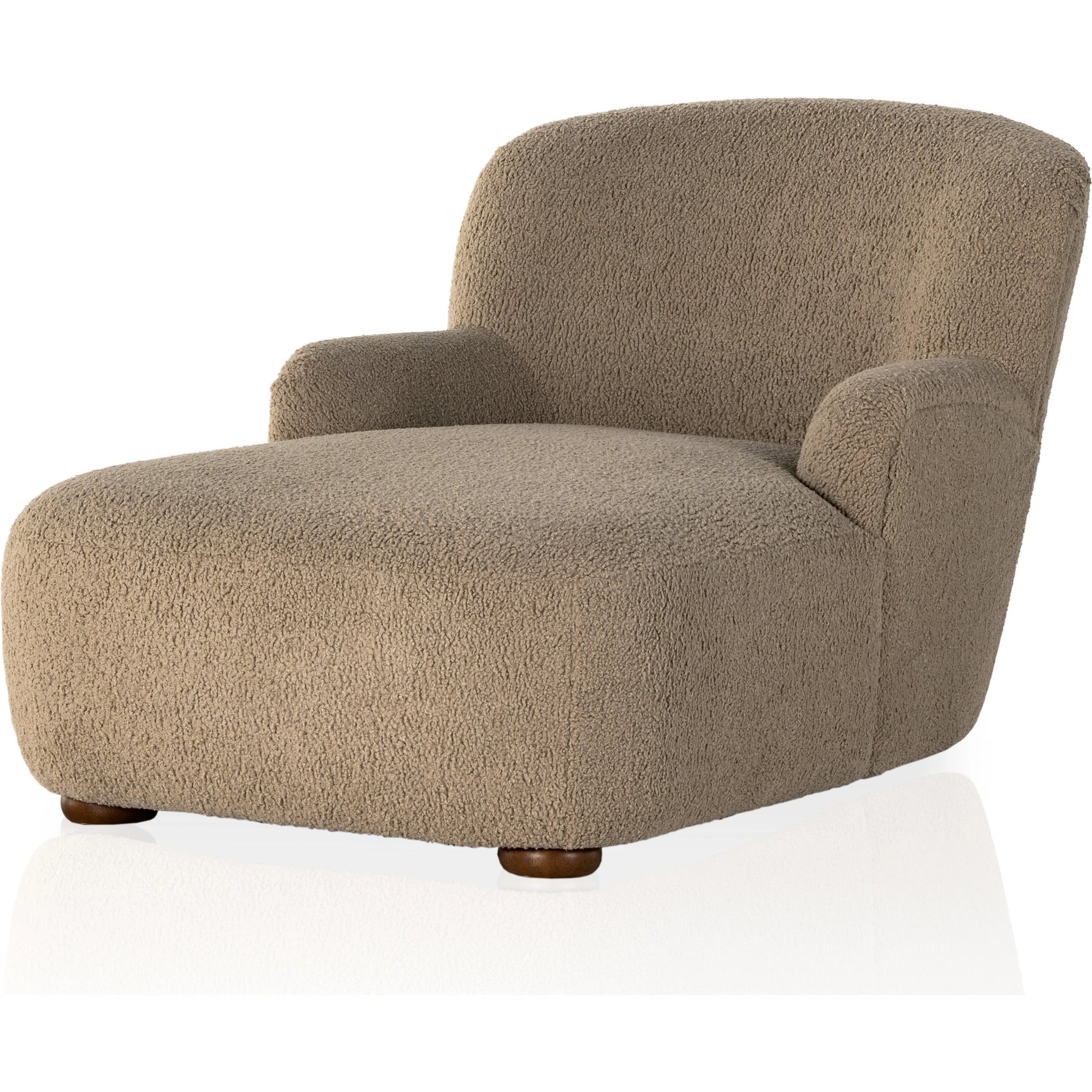Kadon Chaise Lounge by Four Hands. Made from 100% polyester, solid parawood, 100% polypropylene in a modern style.