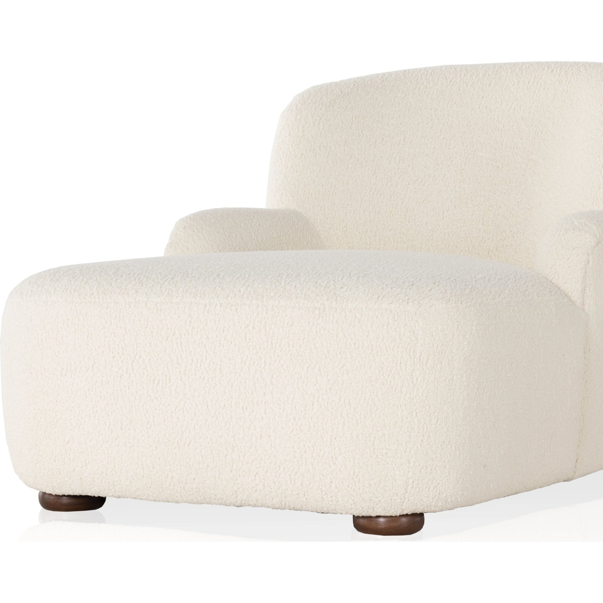 Kadon Chaise Lounge by Four Hands. Made from 100% polyester, solid parawood, 100% polypropylene in a modern style.