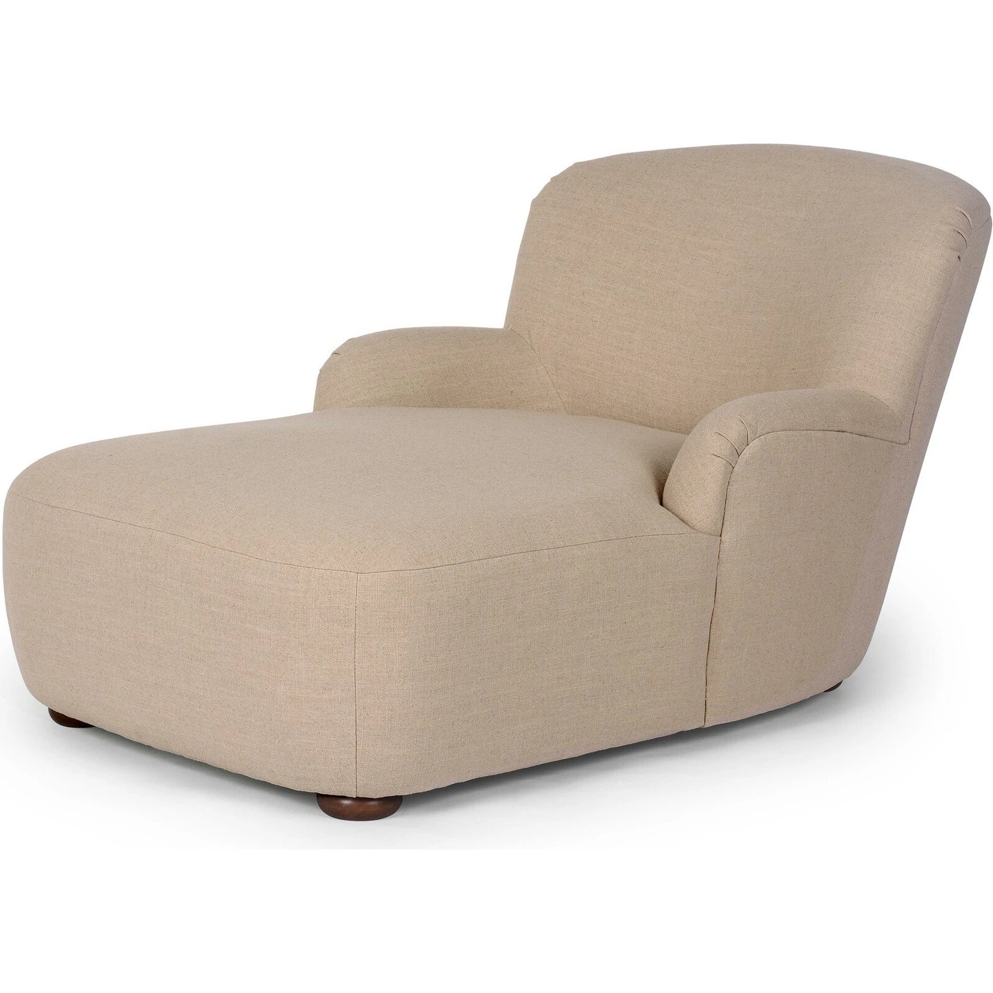 Kadon Chaise Lounge by Four Hands. Made from 100% polyester, solid parawood, 100% polypropylene in a modern style.