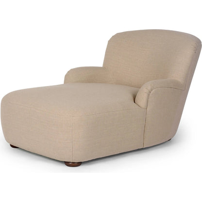 Kadon Chaise Lounge by Four Hands. Made from 100% polyester, solid parawood, 100% polypropylene in a modern style.