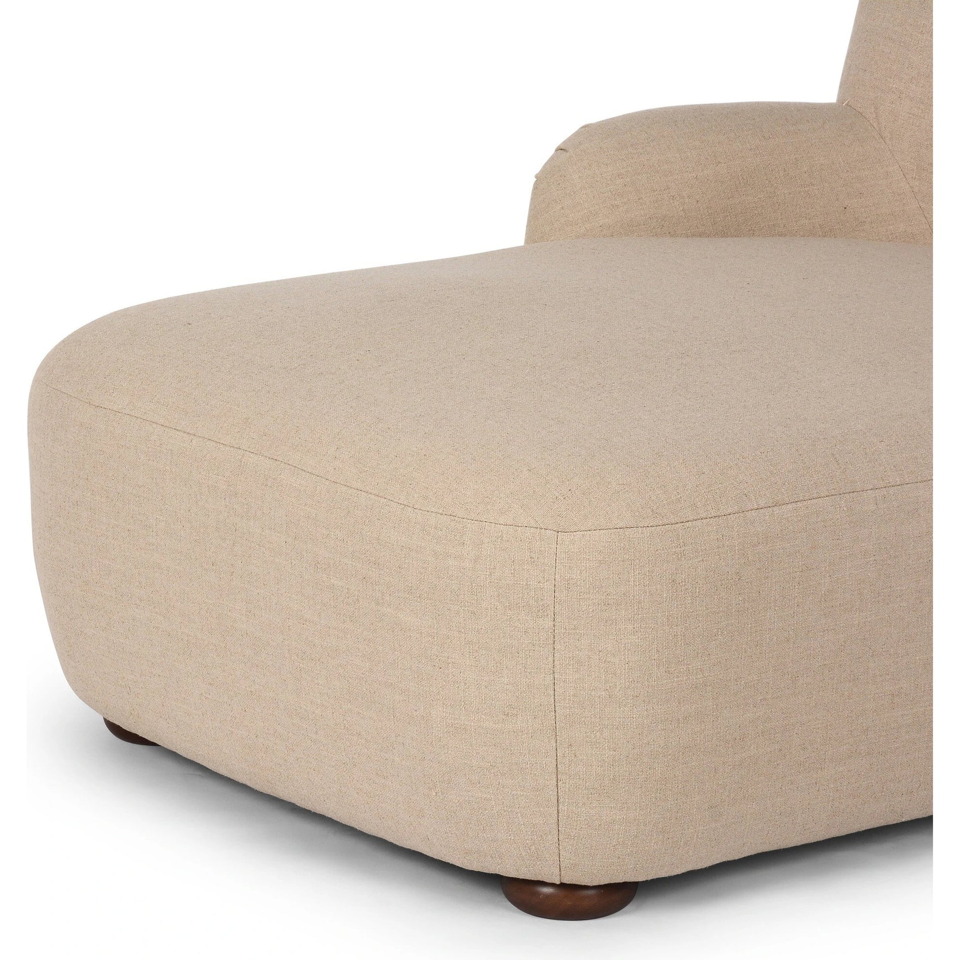 Kadon Chaise Lounge by Four Hands. Made from 100% polyester, solid parawood, 100% polypropylene in a modern style.