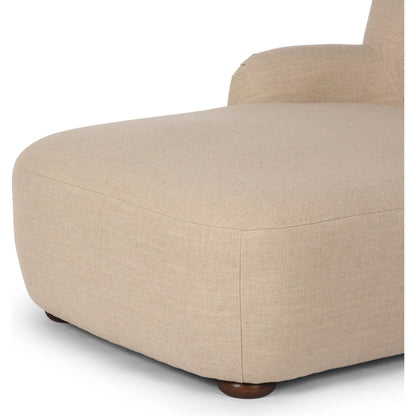 Kadon Chaise Lounge by Four Hands. Made from 100% polyester, solid parawood, 100% polypropylene in a modern style.