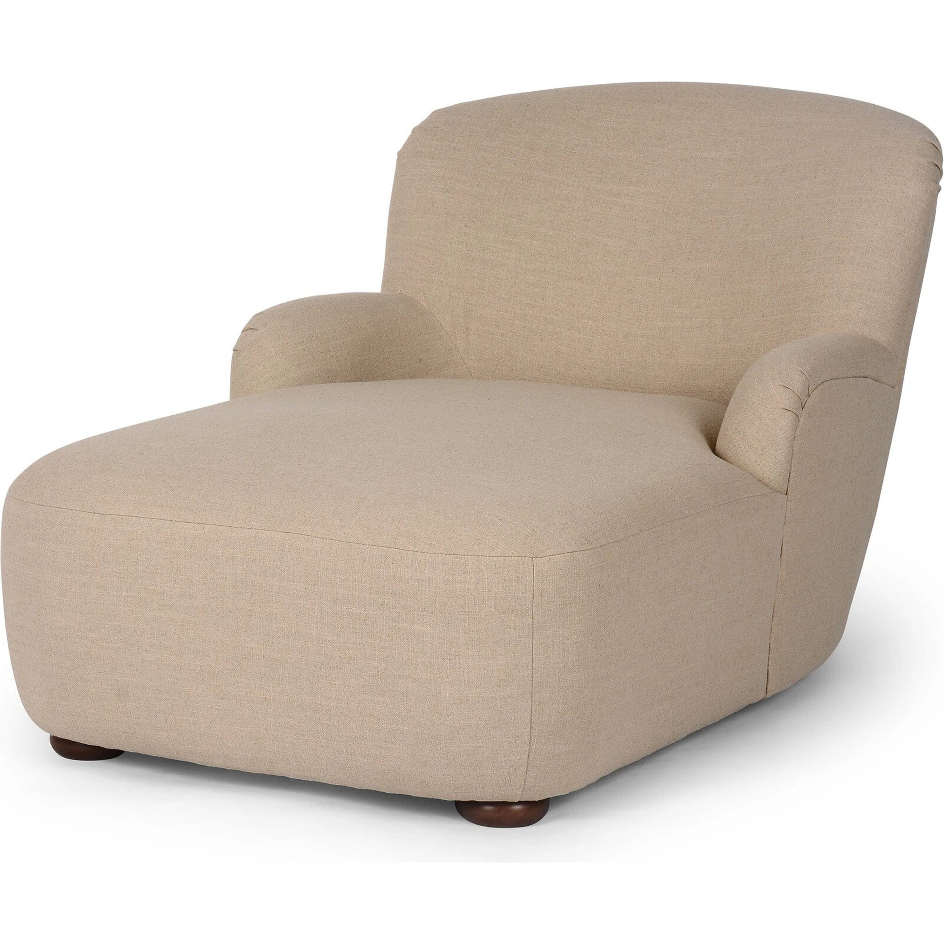 Kadon Chaise Lounge by Four Hands. Made from 100% polyester, solid parawood, 100% polypropylene in a modern style.