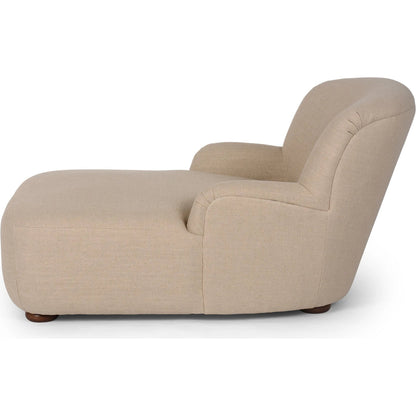 Kadon Chaise Lounge by Four Hands. Made from 100% polyester, solid parawood, 100% polypropylene in a modern style.