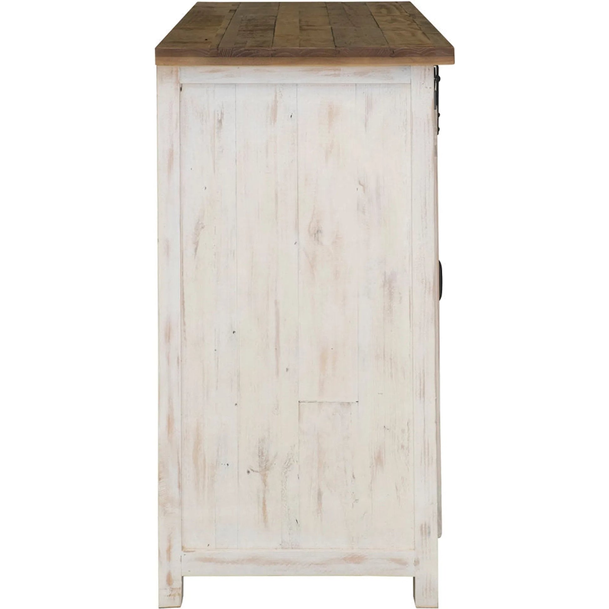 Provence Sideboard by LH Imports in white, brown. Made from reclaimed pine in a rustic style.