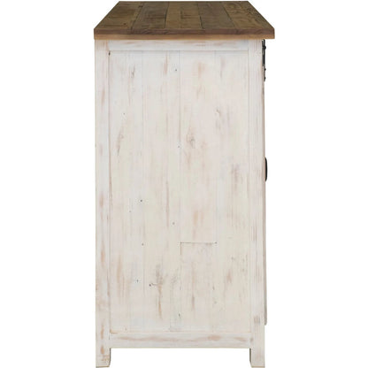 Provence Sideboard by LH Imports in white, brown. Made from reclaimed pine in a rustic style.