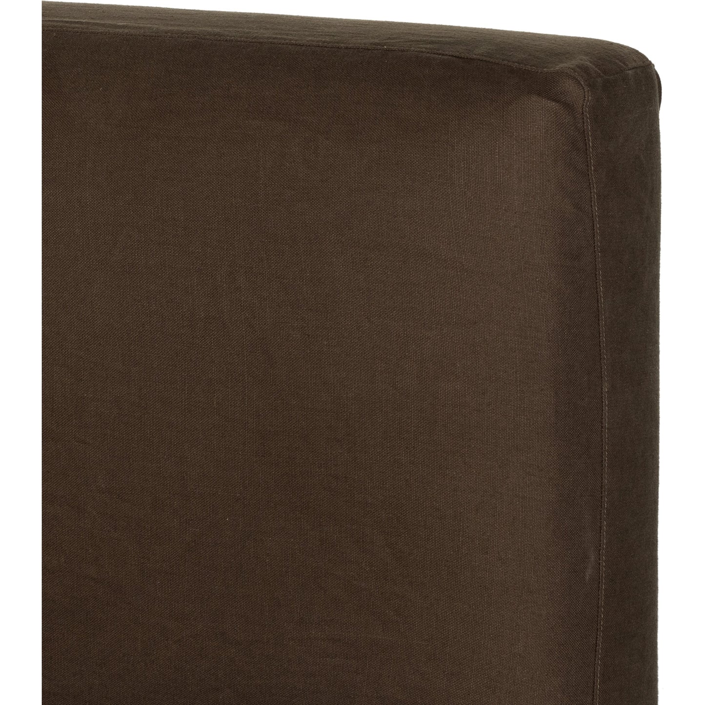 081 SI-1980024 | Closeup | Aidan Slipcover Bed by Four Hands. Made from 100% flax, linen, iron, 100% polyester in a modern style.