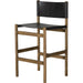 Kena Counter Stool by Four Hands. Made from solid parawood, top grain leather in a modern style.