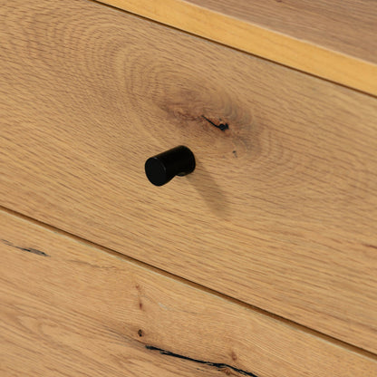 Eaton Large Nightstand by Four Hands. Made from thick oak veneer, iron in a modern style.