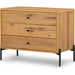 Eaton Large Nightstand by Four Hands. Made from thick oak veneer, iron in a modern style.