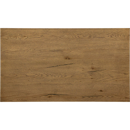 Eaton Large Nightstand by Four Hands. Made from thick oak veneer, iron in a modern style.