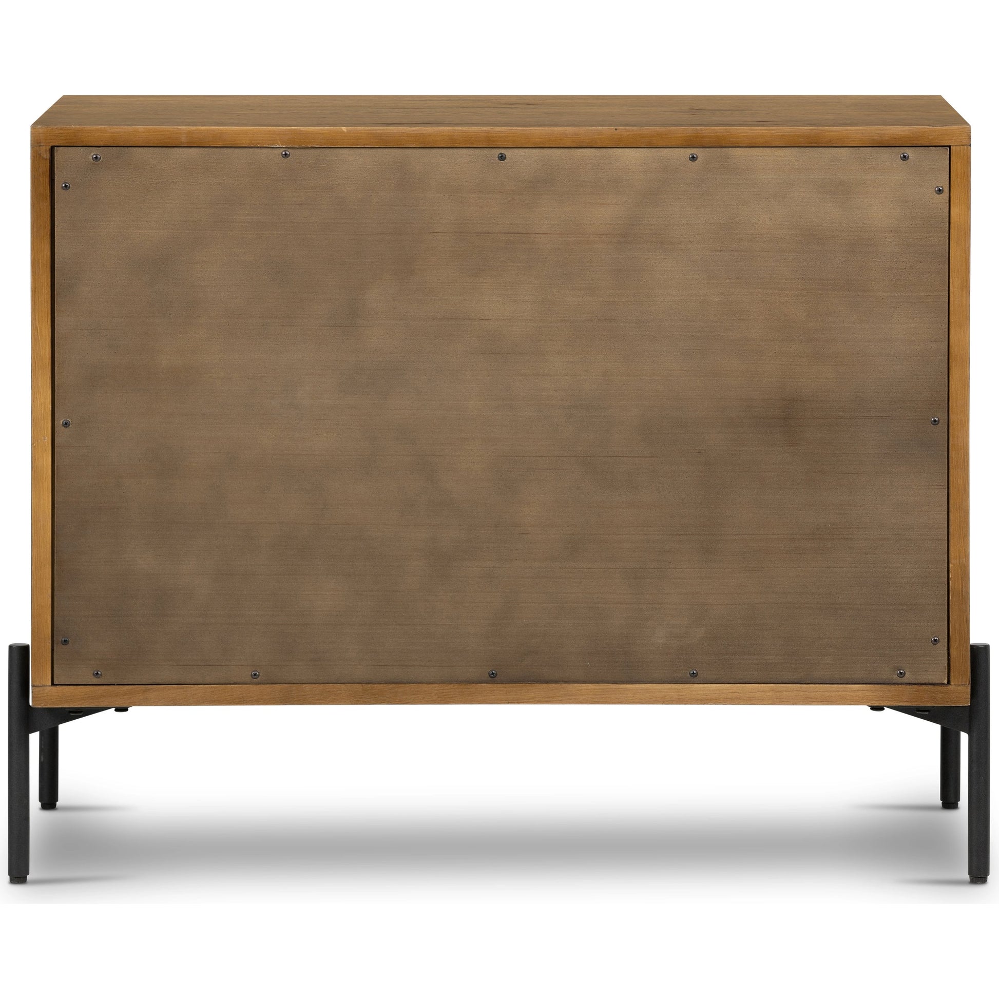 Eaton Large Nightstand by Four Hands. Made from thick oak veneer, iron in a modern style.