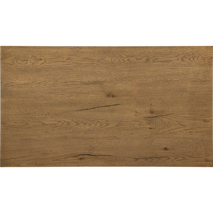 Eaton Large Nightstand by Four Hands. Made from thick oak veneer, iron in a modern style.